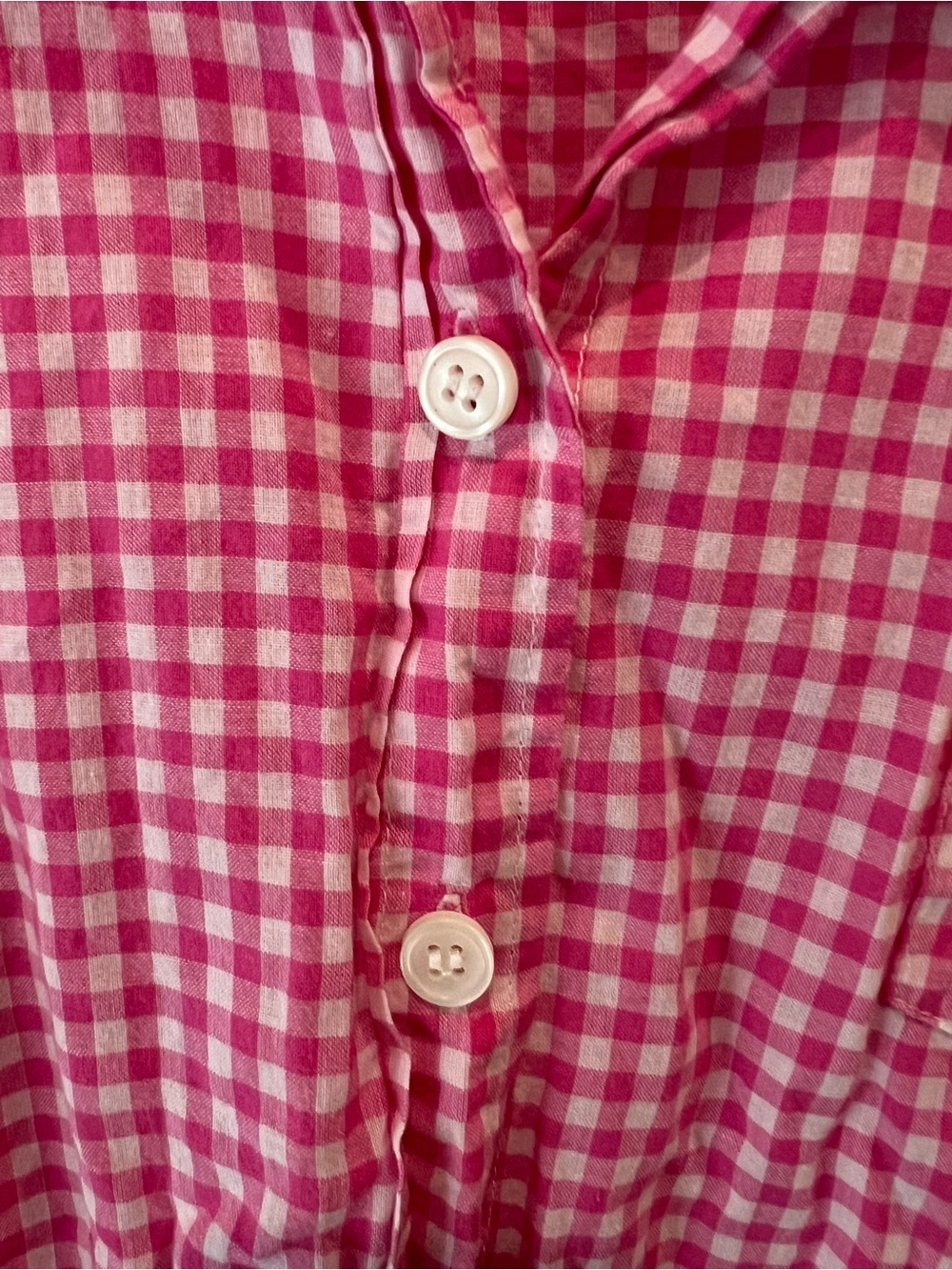 J. Crew Women’s Pink Gingham Button-Down Shirt Size Small 100% Cotton - Picture 12 of 13